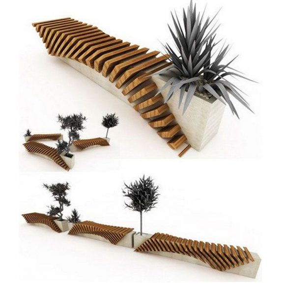 Ghế chờ trung tâm thương mại từ Composite