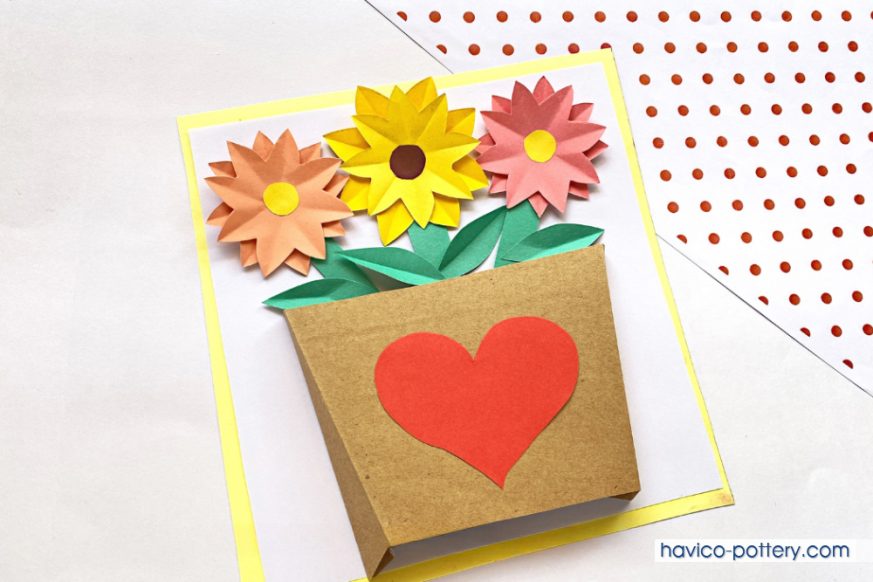 Cách làm chậu cây hoa handmade bằng giấy thủ công